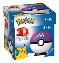 Pokemon Master Ball 54 Piece 3D Puzzle, packaging shot