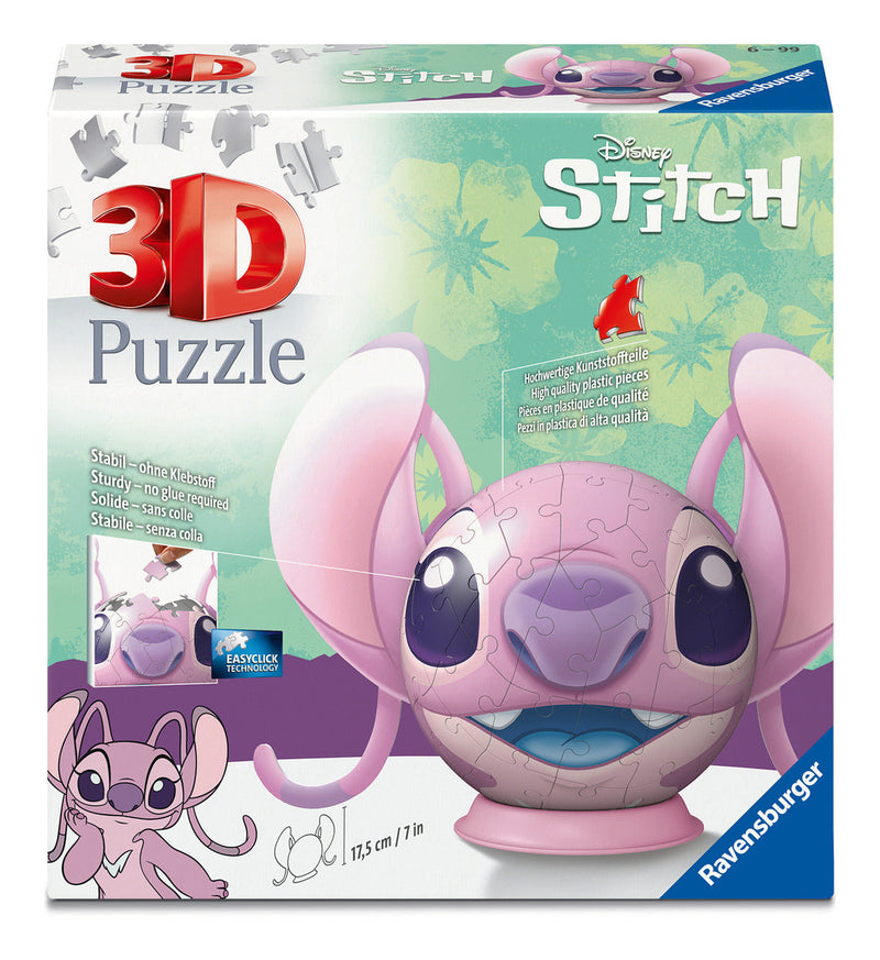Angel with Ears 3D Puzzle Ball, 72pc, alternate view