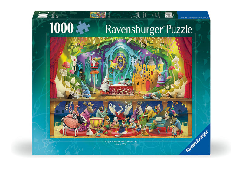 Snow White and the 7 Gnomes 1000 Piece Jigsaw Puzzle, rear view