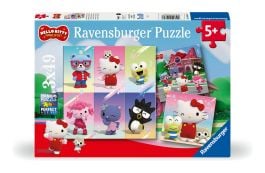 Hello Kitty 49 Piece Jigsaw Puzzle 3 Pack, size reference