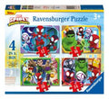Spidey and His Amazing Friends 4 in a Box Jigsaw Puzzle, in display