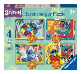 Disney Stitch 4 in a Box Jigsaw Puzzle collectible from Abgee