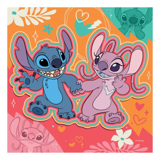 Disney Stitch 49 Piece Jigsaw Puzzle 3 Pack