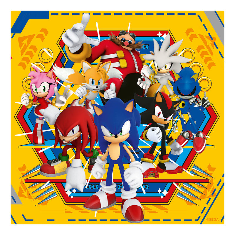 Sonic The Hedgehog 49 Piece Jigsaw Puzzle 3 Pack