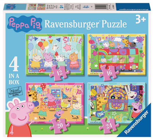 Peppa Pig 4 in a Box Jigsaw Puzzles by Ravensburger