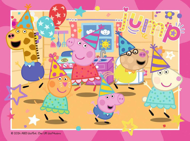 Peppa Pig 4 in a Box Jigsaw Puzzles by Ravensburger close up detail