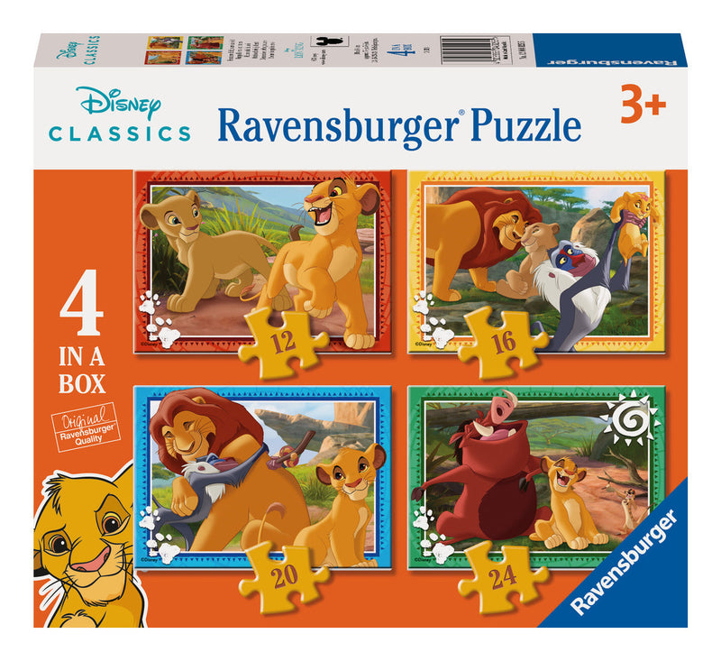 The Lion King 4 in a Box Puzzle, size reference