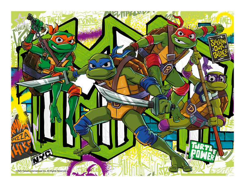TMNT Mutant Mayhem, 200pc XXL, close-up detail