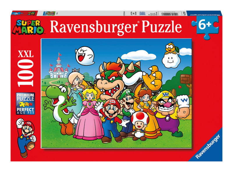 Super Mario XXL 100 Piece Jigsaw Puzzle, in display