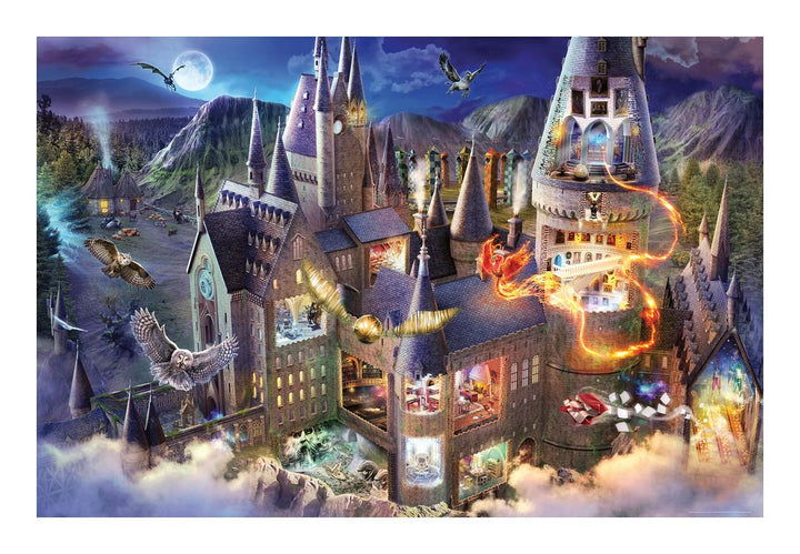 Hogwarts Castle at Night 3000 Piece Jigsaw Puzzle