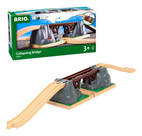 Brio World Collapsing Bridge Playset for Trains