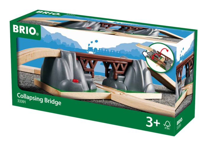 Brio World Collapsing Bridge Playset for Trains