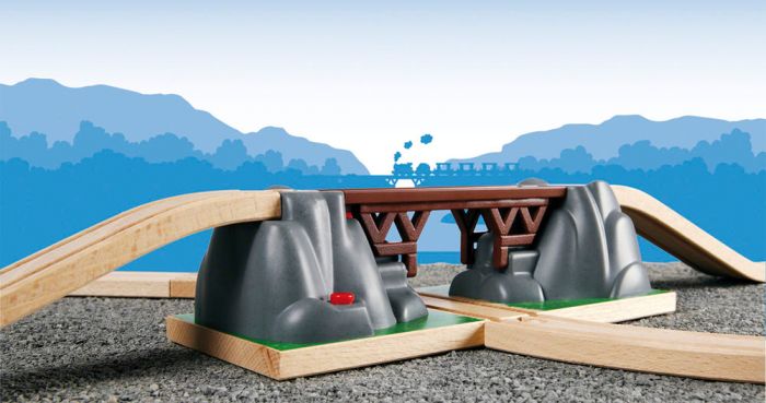 Brio World Collapsing Bridge Playset for Trains