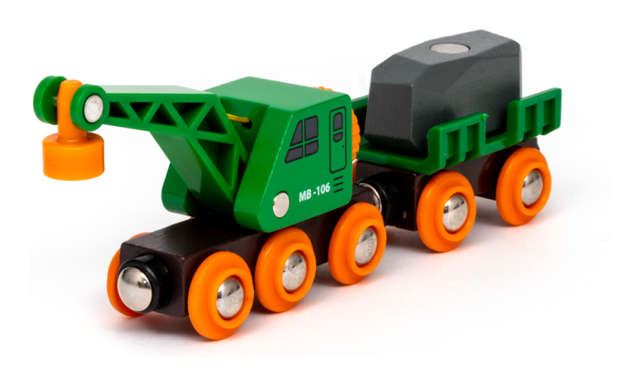 Brio World Clever Crane Wagon for Railway Play