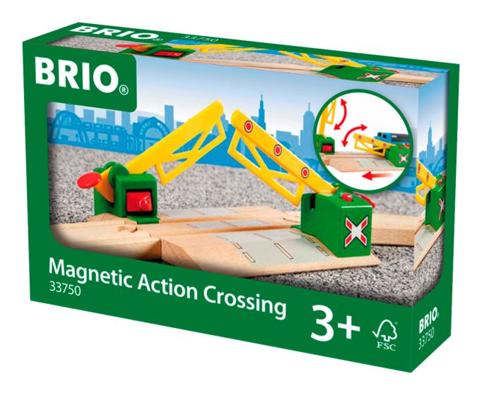Brio Magnetic Action Crossing Railway Set