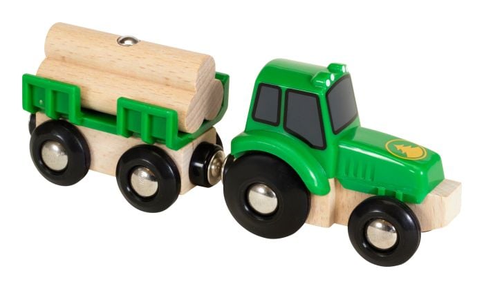 Brio Tractor with Load Train Playset