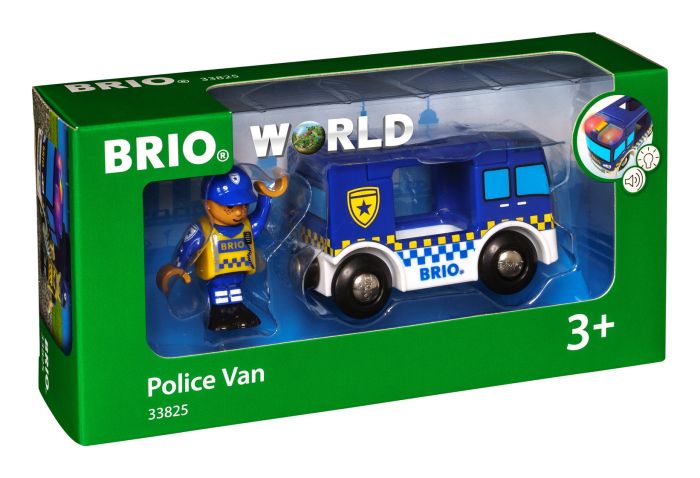 Brio Police Van Train Playset