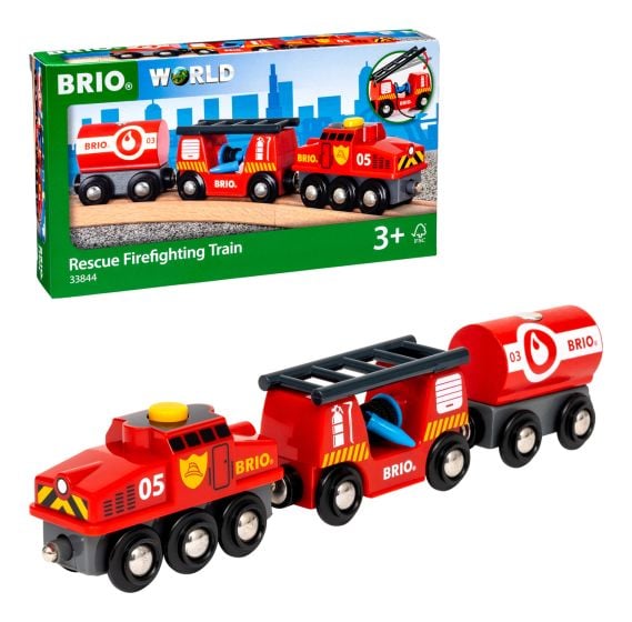 Brio Rescue Fire Fighting Train Playset