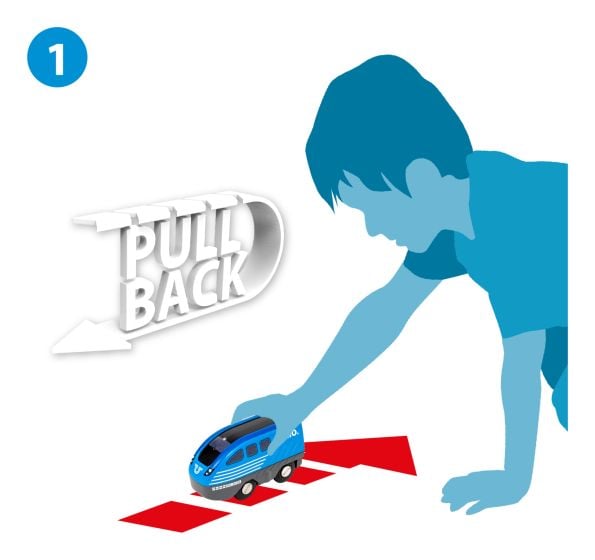 Brio Pull Back Train Playset