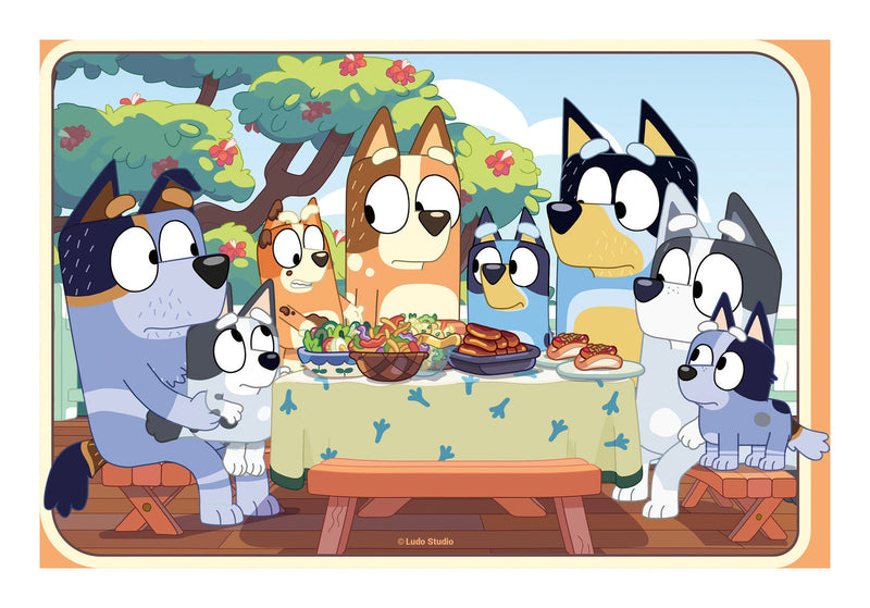 Bluey 2x 24 Piece Jigsaw Puzzle, size reference