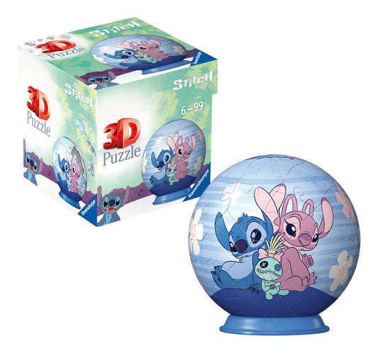 Disney Stitch 3D Puzzle Asst, 54pc