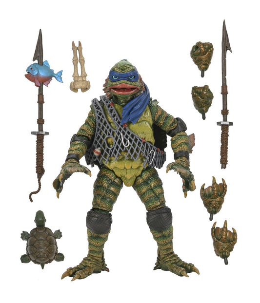 TMNT / Universal Leonardo As The Creature Of The Black Lagoon 7" Scale Action Figure Universal Monsters X Teenage Mutant Ninja Turtles
