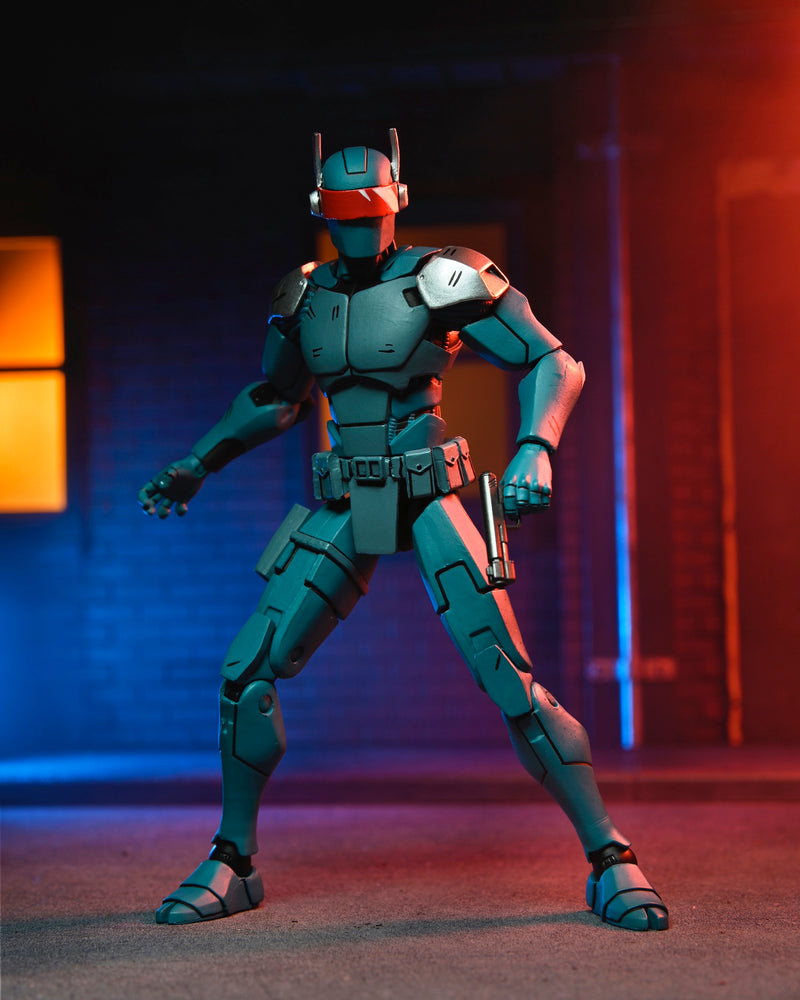 TMNT The Last Ronin Synja Patrol Bot Ultimate 7" Scale Action Figure close up detail