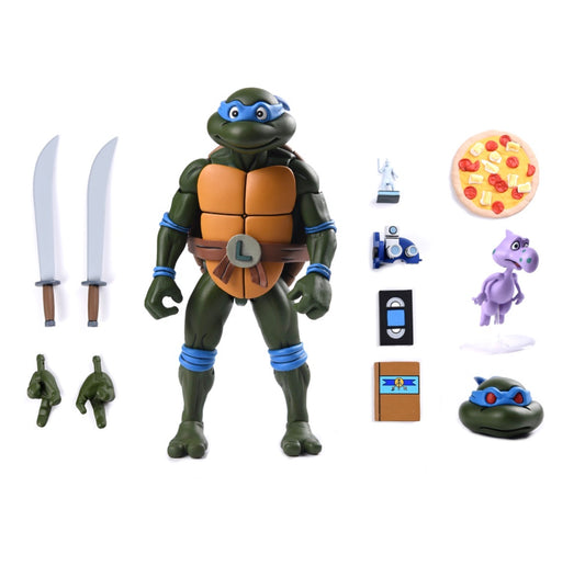 TMNT Cartoon Leonardo (VHS) Ultimate 7" Scale Action Figure Teenage Mutant Ninja Turtles