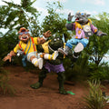 Teenage Mutant Ninja Turtles Cartoon Vacation Bebop & Rocksteady 7" Scale 2-Pack side angle