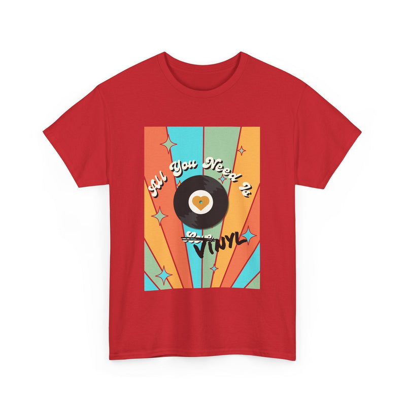 'All You Need Is Vinyl' T-Shirt, showing reverse