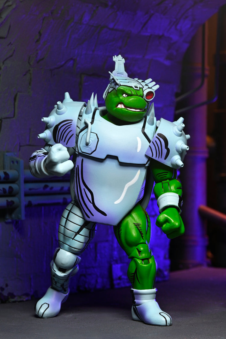 TMNT Comic: Cyborg Donatello Teenage Mutant Ninja Turtles Mirage Comics 7 Scale Action Figure (pre-Order May, close-up detail