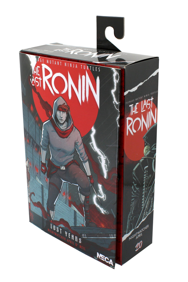 TMNT Comic The Last Ronin (The Lost Years): April (Nightwatcher) Teenage Mutant Ninja Turtles 7 Scale Action, packaging shot
