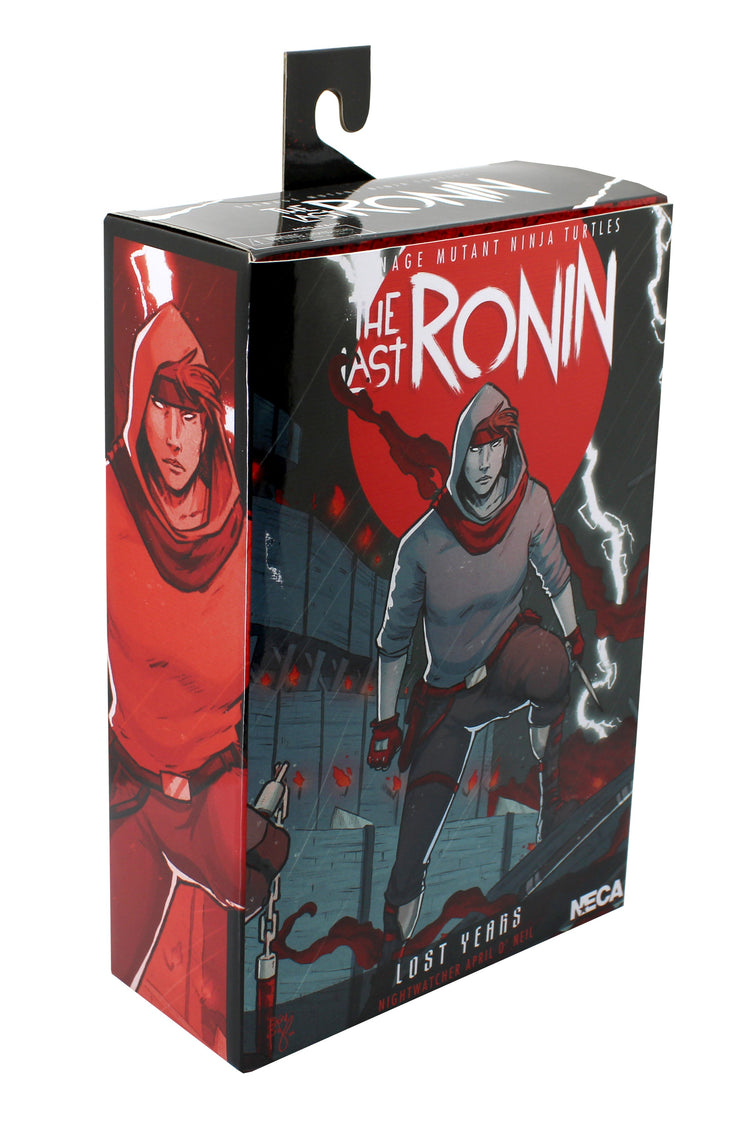 TMNT Comic The Last Ronin (The Lost Years): April (Nightwatcher) Teenage Mutant Ninja Turtles 7 Scale Action Figur, rear view