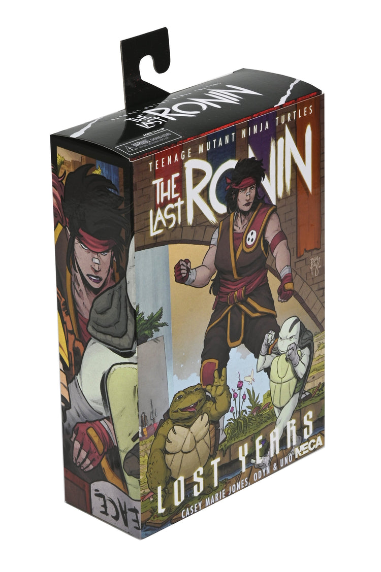 TMNT: Comic Book Series The Last Ronin The Lost Years Casey Marie with Baby Odyn and Uno 7 Scale Action Figur, size reference