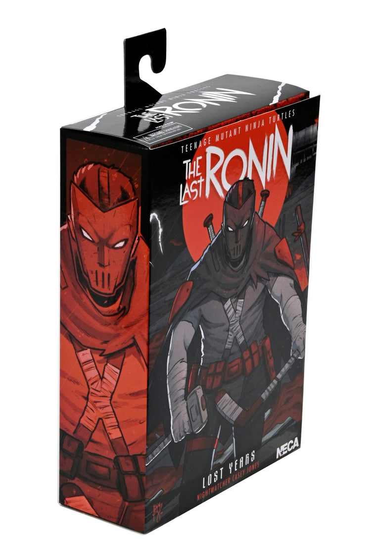 TMNT Comic The Last Ronin (The Lost Years): Casey (Nightwatcher) Teenage Mutant Ninja Turtles 7 Scale Action, close-up detail