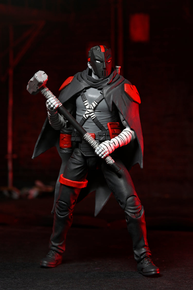 TMNT Comic The Last Ronin (The Lost Years): Casey (Nightwatcher) Teenage Mutant Ninja Turtles 7 Scale Action, close-up detail