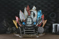NECA TMNT Secret of the Ooze Shredders Throne Diorama, packaging shot