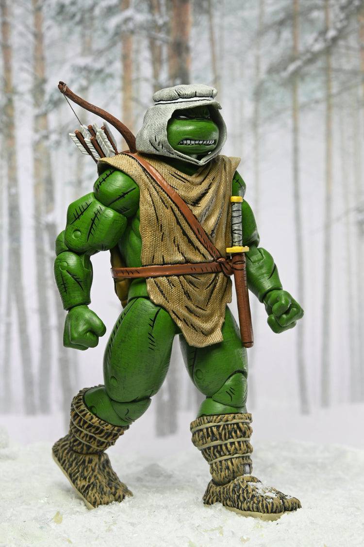 TMNT (Mirage Comics): Hunter Leonardo Teenage Mutant Ninja Turtles 7 Scale Action Figure (Pre-Order September 2025, rear view