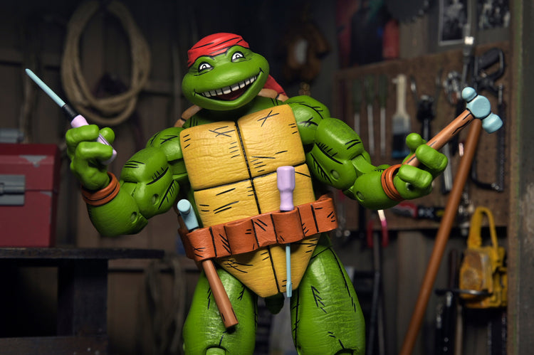 TMNT (Mirage Comics): Handyman Donatello 7 Teenage Mutant Ninja Turtles Scale Action Figure (Pre-Order Septe, close-up detail
