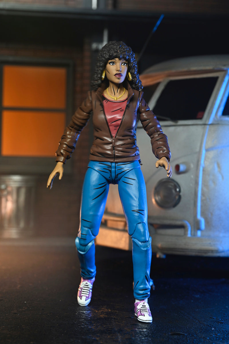 Teenage Mutant Ninja Turtles Mirage Comics April O'Neil 7" Scale Action Figure close up detail