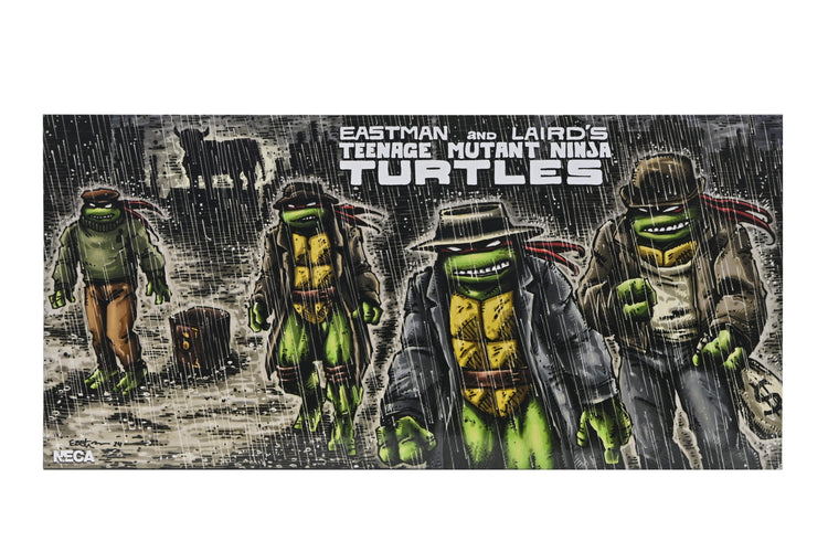 TMNT (Mirage Comics): Gangster Turtles 7" 4-Piece Teenage Mutant Ninja Turtles Scale Action Figure (Pre-Order September 2025)