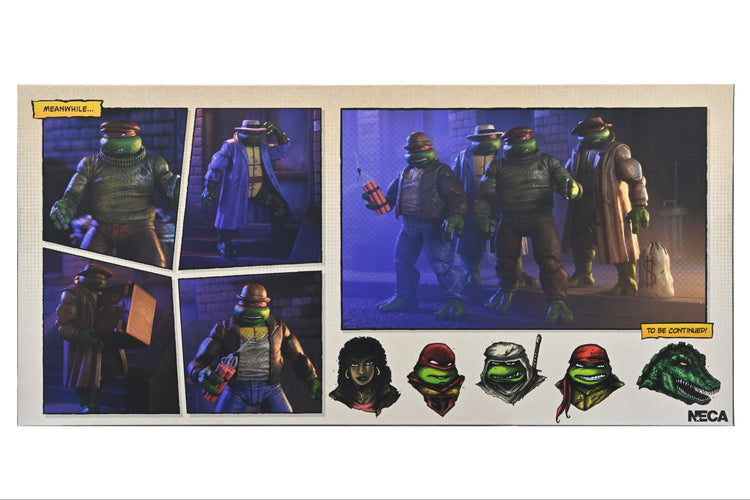 TMNT (Mirage Comics): Gangster Turtles 7" 4-Piece Teenage Mutant Ninja Turtles Scale Action Figure (Pre-Order September 2025)