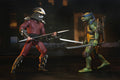 TMNT (1990 Movie) Rooftop Battle Shredder vs Leonardo 7" Scale 2-Pack close up detail