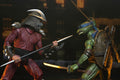 TMNT (1990 Movie) Rooftop Battle Shredder vs Leonardo 7" Scale 2-Pack front view