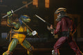TMNT (1990 Movie) Rooftop Battle Shredder vs Leonardo 7" Scale 2-Pack side angle
