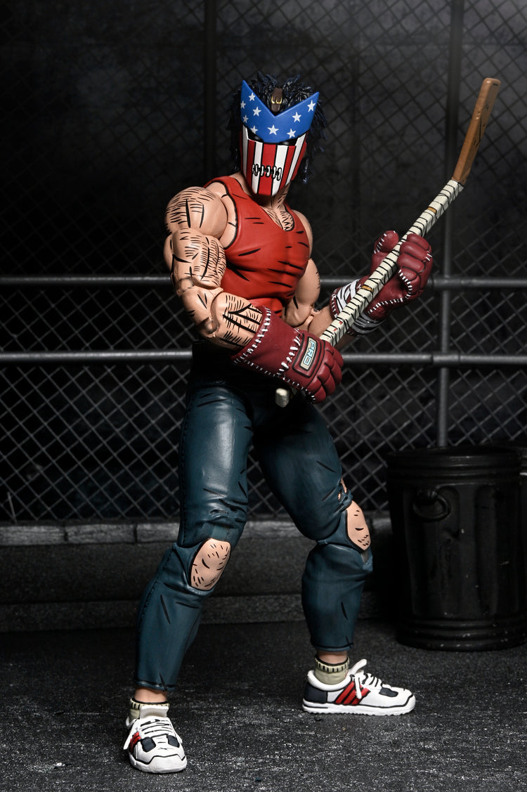 TMNT Mirage Comics: Casey Jones Bodycount Teenage Mutant Ninja Turtles Ultimate 7 Scale Action Figure (Pre-Order, side angle
