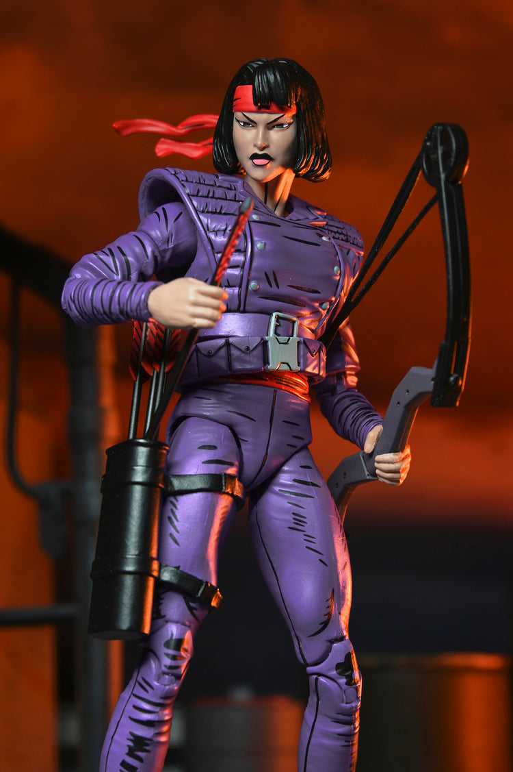 TMNT Mirage Comics: Karai Mercenary Teenage Mutant Ninja Turtles 7 Scale Action Figure (Pre-Order May 2026), side angle