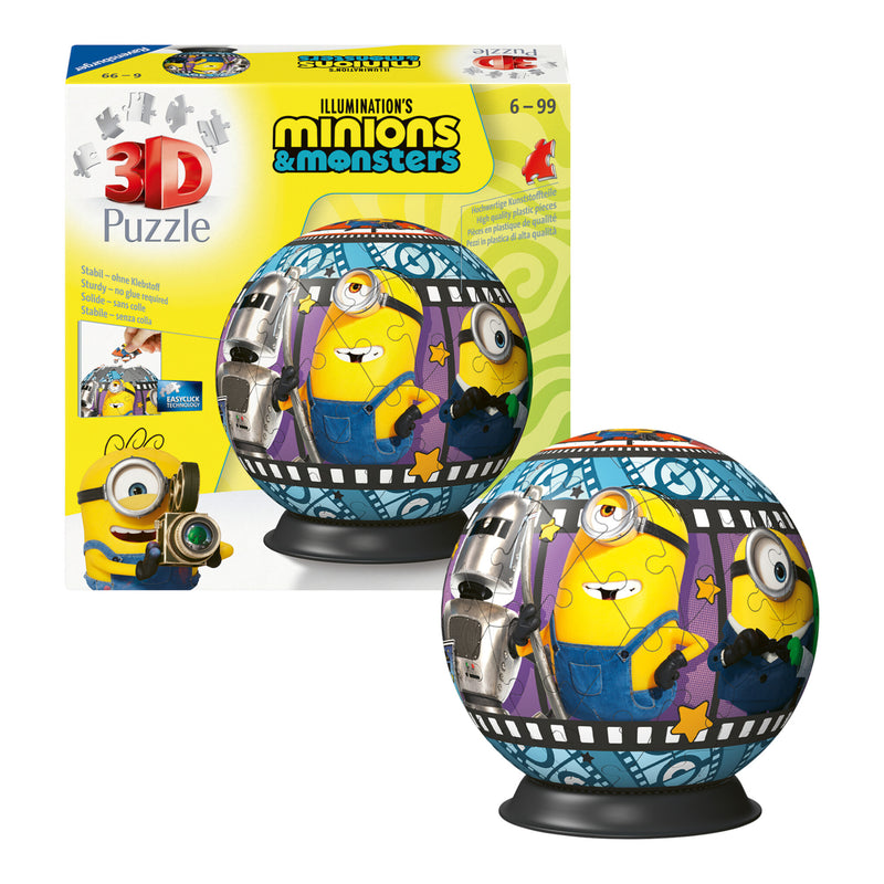 Minions 3 72 Piece 3D Puzzle Ball