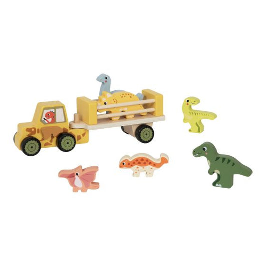 Wooden Dinosaur Jeep, close up detail