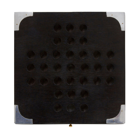 Churchill Games Black Sheesham Wood Solitaire Games Box collectible from Orsina